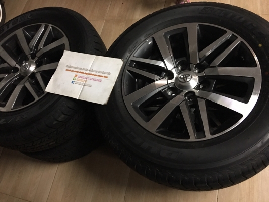 ขายล้อแม็กซ์ป้ายแดง All New Fortuner 18 พร้อมยาง bridgestone 265/60/18 ปี 18