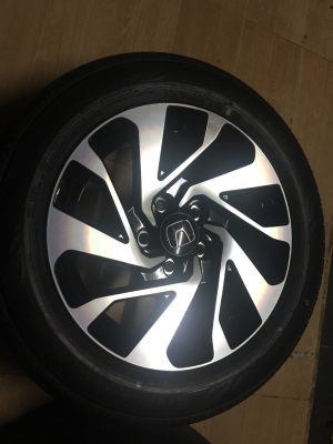 ขายล้อแม็กซ์ป้ายแดง New Civic FC ขอบ16" พร้อมยาง 215/55/16 ยาง Dunlop ปี 18