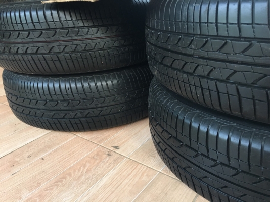 ล้อแม็กซ์ นิสสันมาร์ช 15 พร้อมยางบริดโตน 175/65/15