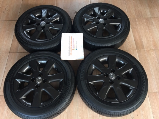 ล้อแม็กซ์ นิสสันมาร์ช 15 พร้อมยางบริดโตน 175/65/15