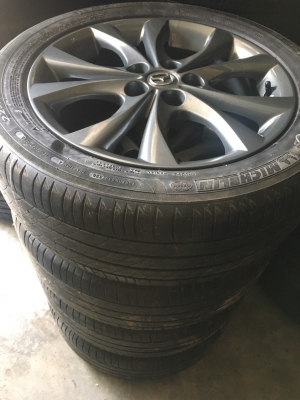 ขายล้อแม็กซ์ Mazda3 ขอบ 17 ยาง 225/50/17 ปี 13