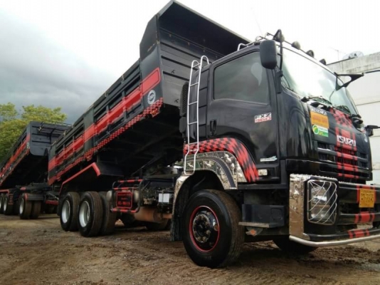 Isuzu 360 แรง ปี 57 #มีสองพ่วง ไมล์ 162,xxx กม. น้ำหนักแม่ลูก 20.07 ตัน น้ำหนักบรรทุก 29.8 ตัน รถสวยเดิมบางพร้อมใช้งาน