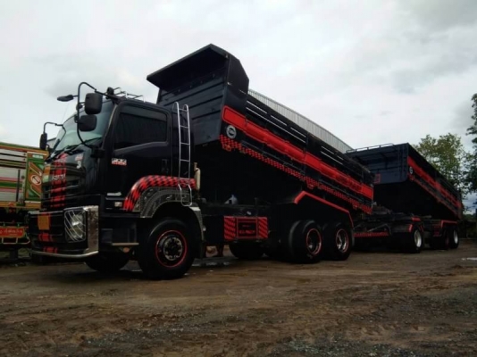 Isuzu 360 แรง ปี 57 #มีสองพ่วง ไมล์ 162,xxx กม. น้ำหนักแม่ลูก 20.07 ตัน น้ำหนักบรรทุก 29.8 ตัน รถสวยเดิมบางพร้อมใช้งาน