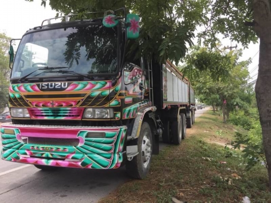 Isuzu DECA 270 แรง ยูโรทู ปี 47 เครื่องดำ แม่ลูกดัมพ์สามเพลาแท้ สวยเดิมพร้อมใช้งาน