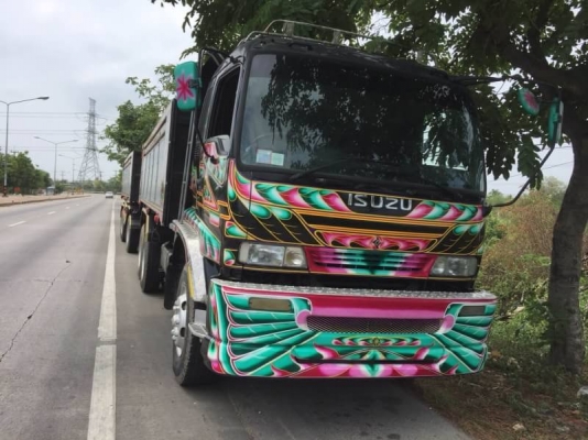 Isuzu DECA 270 แรง ยูโรทู ปี 47 เครื่องดำ แม่ลูกดัมพ์สามเพลาแท้ สวยเดิมพร้อมใช้งาน