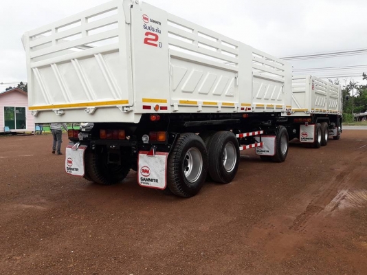 Hino 344 แรง ปี 55 แม่ลูกดัมพ์สามมิตร ลูกสามเพลาแท้ สวยสดเดิม พร้อมใช้งาน