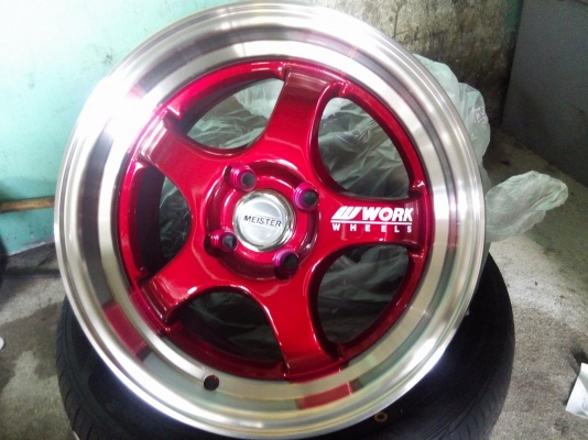 ม็กใหม่ขอบ 15 ราคา 7900 พร้อมยางไทย 12900 บาท พร้อมติดตั้ง