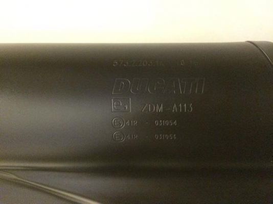 ปลายท่อเดิม Ducati monster 821