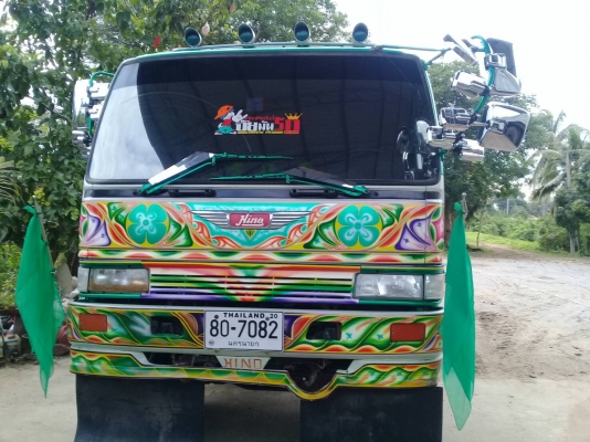 HINO 3M สองเพลาดั๊ม กระบะเนียม รถเดิมๆ