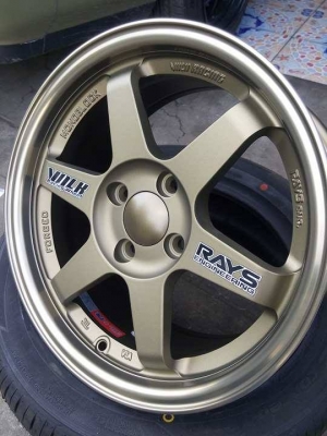 แม็กใหม่ทีอี37 ขอบ 15 ราคา 7500 พร้อมยางไทย 11700 บาท