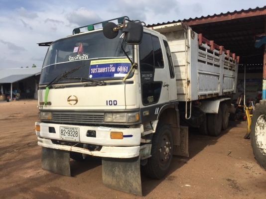 HINO 3H เครื่อง 195 แรง เครื่อง/เกียร์เดิม สโลว์ กระบะดัมพ์สามมิตร ยาง 70\% ภายในสวย แอร์เย็นพร้อมใช้งาน