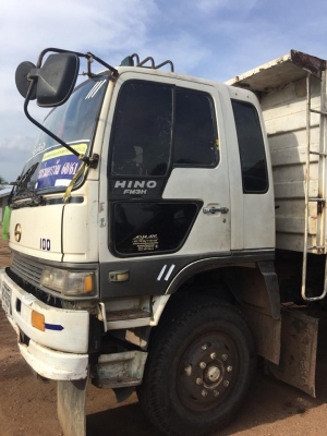 HINO 3H เครื่อง 195 แรง เครื่อง/เกียร์เดิม สโลว์ กระบะดัมพ์สามมิตร ยาง 70\% ภายในสวย แอร์เย็นพร้อมใช้งาน