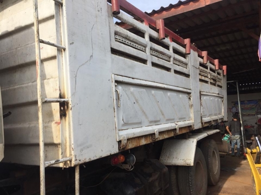 HINO 3H เครื่อง 195 แรง เครื่อง/เกียร์เดิม สโลว์ กระบะดัมพ์สามมิตร ยาง 70\% ภายในสวย แอร์เย็นพร้อมใช้งาน