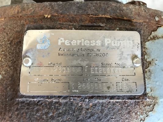 ขายหัวปั้มน้ำหอยโข่ง Peerless made in USA ใบพัดทองเหลือง ขนาดเข้า 4นิ้ว ออก 3นิ้ว (ต่อท่อเข้า 6นิ้วมาครับ) สภาพดีเดิมๆ พร้อมใช้งาน มี 2ตัว ราคาตัวละ 7,800 บาท