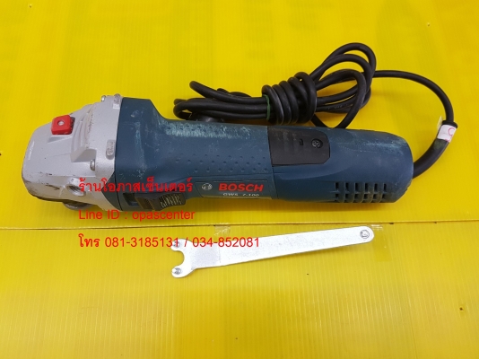 เจียรมือ 4 นิ้ว GWS 7-100 BOSCH สวิทช์ข้าง 720W ของแท้ สภาพดี ใช้ได้ปกติ