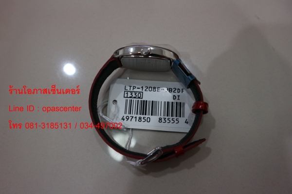 นาฬิกา Casio LTP-1208E หญิง สายหนัง ของใหม่ ส่งฟรี