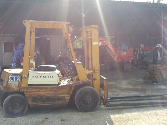 รถฟอร์คลิฟต์ TOYOTA 40-3FG20 รถเก่านอกนำเข้า ยังไม่เคยใช้งานในไทย ยก 2 ตัน เสาสูง 4 เมตร ยางตันหน้า-หลัง สภาพดี พร้อมใช้งาน มีเอกสารใบอินวอยซ์ มี VDO การทำงานให้ชม