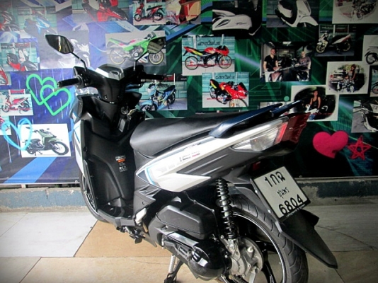 (ผ่อนได้)GT125 2017 สีน้ำเงินเทา ตัวท็อป ID Link start กุญแจรีโมท 35900