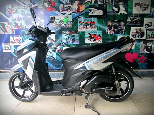 (ผ่อนได้)GT125 2017 สีน้ำเงินเทา ตัวท็อป ID Link start กุญแจรีโมท 35900