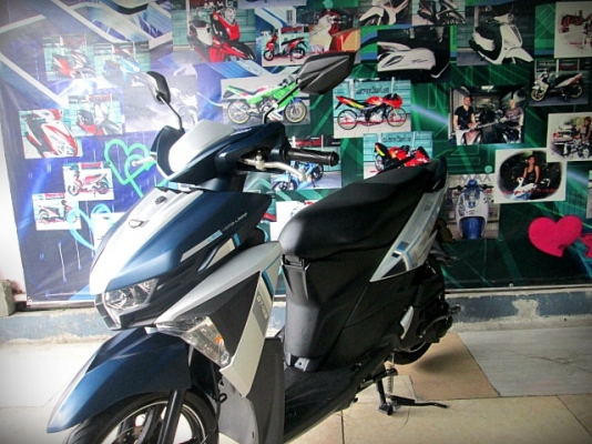 (ผ่อนได้)GT125 2017 สีน้ำเงินเทา ตัวท็อป ID Link start กุญแจรีโมท 35900