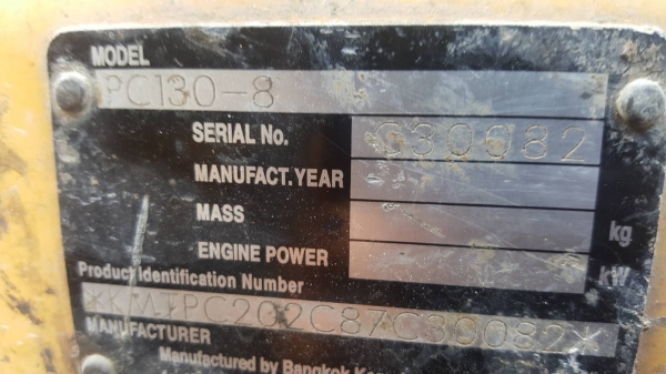 ขาย 1,190,000 KOMATSU pc 130-8 ทำงาน 11,000 ชม.ไฟฟ้าครบ เตรื่องดี ปั้มแรง เอวแน่น ช่งงล่างเต็ม เอกสารแจ้งจำหน่าย รถพร้อมใช้ รถอยู่ สุพรรณบุรี 090-772-3710 090-772-3708