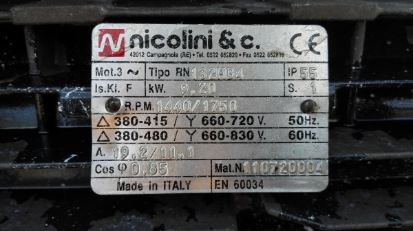 ปั้มฉีดน้ำแรงดันสูงอิตาลี่ 200 Bar 10 HP 380V