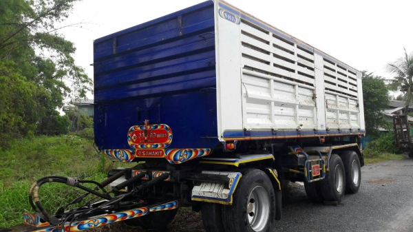 Isuzu 360 แรง ปี 57 แม่ลูกดัมพ์สหะกิจ ไมล์สองแสน พร้อมใช้งานค่ะ