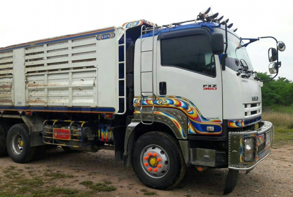 Isuzu 360 แรง ปี 57 แม่ลูกดัมพ์สหะกิจ ไมล์สองแสน พร้อมใช้งานค่ะ