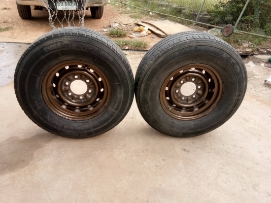 ล้อกระทะบันทุกขอบ14ยางXCD 215R14 ปี14