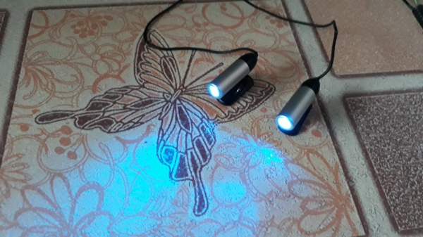 ไฟแต่งLEDแสงสีฟ้า จากญี่ปุ่น ต่อไฟกับที่จุดบุหรี่