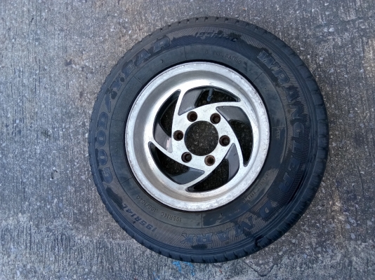 ล้ออะไหล่ แม็คกระบะ 6รู ขอบ14 พร้อมยาง ขาย400