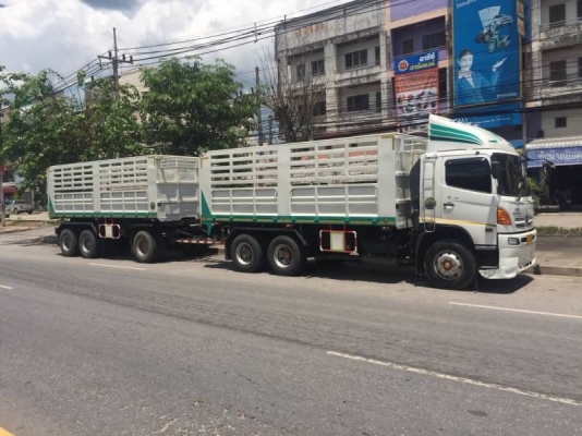 ขาย HINO 344 พ่วงแม่ลูก กระบะเหล็กคอกเกษตร รถปี 55 ราคา 2,550,000 บาท ต่อรองครับ