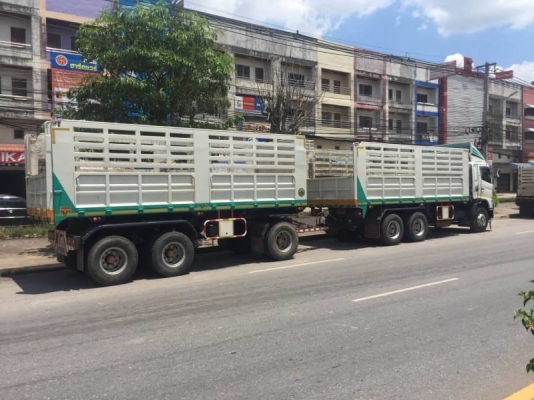 ขาย HINO 344 พ่วงแม่ลูก กระบะเหล็กคอกเกษตร รถปี 55 ราคา 2,550,000 บาท ต่อรองครับ