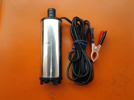 ปั๊มดูดน้ำมันจากถัง 200 ลิตรใช้ไฟแบต 12 V