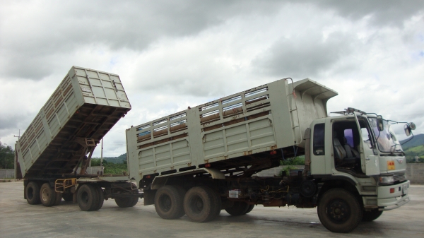 ขายรถพ่วง 22 ล้อ hino ดั้มแม่-ลูก 3 เพลา อู่สหกิจ ขายรถพ่วง 22 ล้อ hino ดั้มแม่-ลูก 3 เพลา อู่สหกิจ