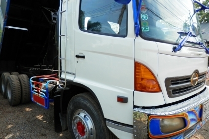 10ล้อดั้มHINO FM1J-260แรง ปี 49 ดั้มมิเนียมมีระบบลากลูก สวยจัด