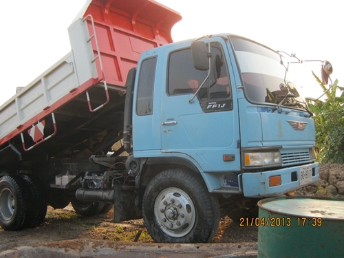 ขายรถบรรทุกหกล้อดั้มดินฮีโน่หัวสิงห์ไฮเทค KR300 เครื่อง HO7C