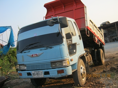 ขายรถบรรทุกหกล้อดั้มดินฮีโน่หัวสิงห์ไฮเทค KR300 เครื่อง HO7C
