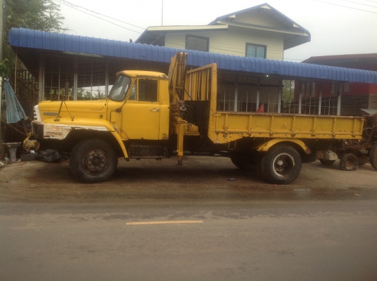 ขายรถ 6 ล้อหัวยาว ติดเครนพับ 3 ตัน พร้อมใช้งาน Heno. TE-120