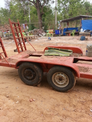 ขายรถพ่วงลากแมคโครน้อย รถเกี่ยว