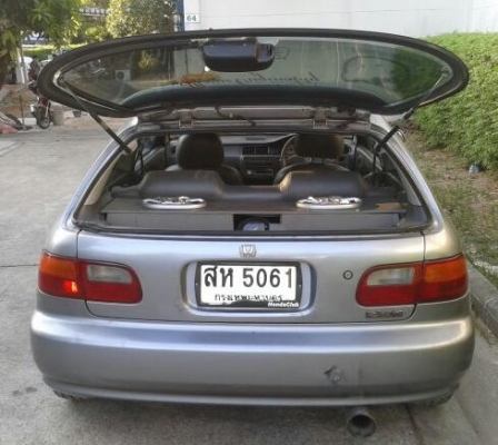 ขายตัดด่วน..Civic3Doorยอดนิยมติดแก๊สLPGเกียร์Autoกระจกไฟฟ้าโช๊คแต่งซิ่งแม็ก16"ท่อNitto