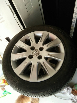 ล้อแม็กฮอนด้าพร้อมยาง195 55 15