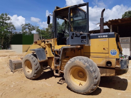 ขายรถตักล้อยาง KOMATSU WA100-3 มีเล่มทะเบียน สวยเดิมๆสนใจโทร 081-970-1072
