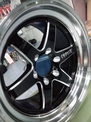 แม็กใหม่ลายเวลขอบ 18 ราคา 13900 พร้อมยาง 21000 บาท