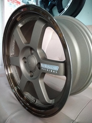 แม็กใหม่ลายใหม่ te37 ขอบ 15 เลเซอร์ก้าน สี่วง 7900 บาท