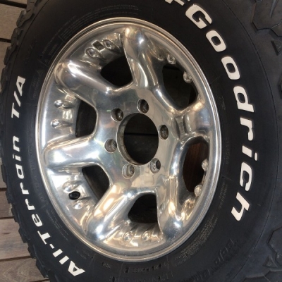 .ล้อ AR usa แท้ 16 8 ออฟ 0 6รู139 พร้อมยาง BF 265 75 16 ปลาย 14 ดอกเหลือประมาณ 50เปอร์เซน 2วง(1คู่)