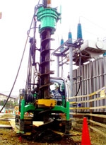 รถเจาะเสาเข็ม / cement column  KENCHO รุ่น MD60 นำเข้าจากญี่ปุ่น สวย ๆ ครับ