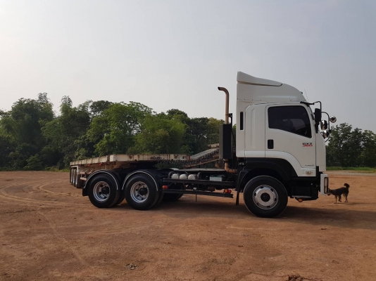 ขาย หัวลาก ISUZU 360 แรงม้า ปี 56 หางพื้นเรียบสามมิตรสามเพลา ปี 57 รถสดสวยพร้อมใช้งาน เอกสารพร้อมโอน