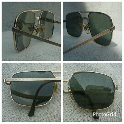 แว่นตาแบรนด์เนมแห่งสหราชอาณาจักร วินเทจยุค &#039;80s หล่อใหญ่ - ไซซ์ฝรั่ง 145mm Vintage DUNHILL hand