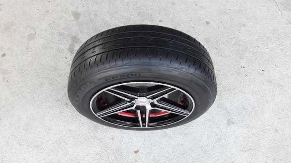 ล้อใหม่TCK ขอบ15 4รู100 ยาง185/60/15 ปี14  4 ล้อ